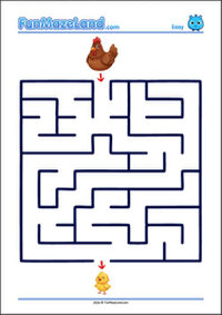 Free Printable Easy Classic Maze