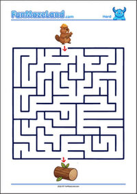 Free Printable Hard Classic Maze