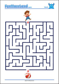 Free Printable Hard Classic Maze