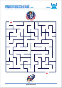 Free Printable Hard Classic Maze