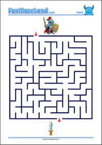Free Printable Hard Classic Maze