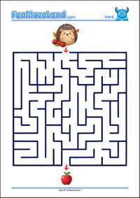 Free Printable Hard Classic Maze