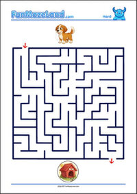Free Printable Hard Classic Maze