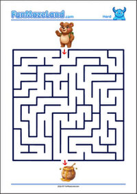 Free Printable Hard Classic Maze