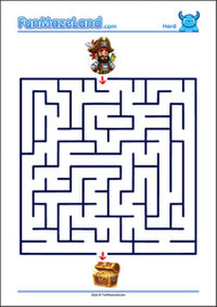Free Printable Hard Classic Maze