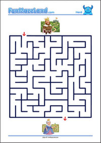 Free Printable Hard Classic Maze