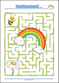 Printable themed Maze Worksheets for kids