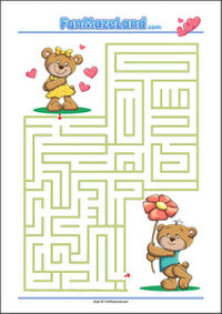 Free Printable Maze Worksheet for kids