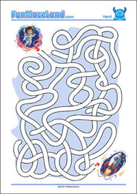 Free Printable Hard Path Maze