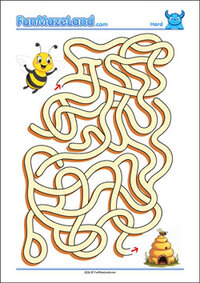 Free Printable Hard Path Maze