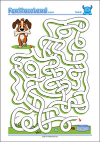 Free Printable Hard Path Maze