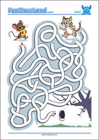 Free Printable Hard Path Maze