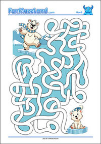 Free Printable Hard Path Maze
