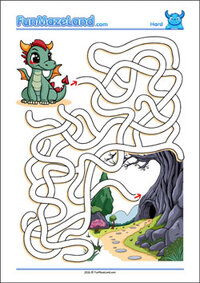 Free Printable Hard Path Maze