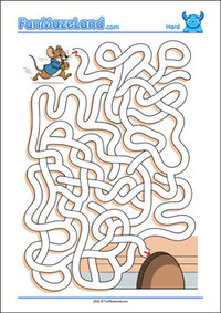 Free Printable Hard Path Maze