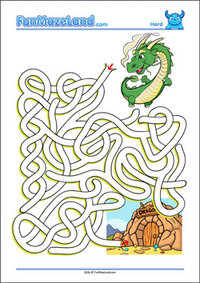 Free Printable Hard Path Maze