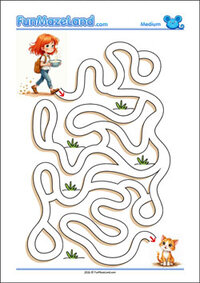 Free Printable Medium Path Maze