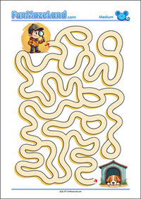 Free Printable Medium Path Maze