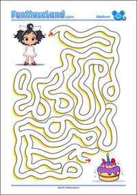 Free Printable Medium Path Maze