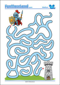 Free Printable Medium Path Maze