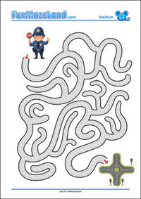 Free Printable Medium Path Maze