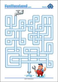 Free Printable Master Pipe Maze