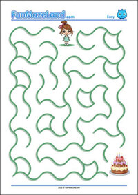 Free Printable Easy Wave Maze