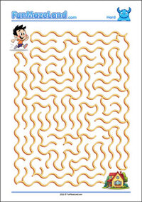Free Printable Hard Wave Maze