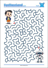 Free Printable Hard Wave Maze