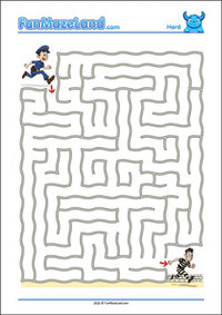 Free Printable Hard Wave Maze