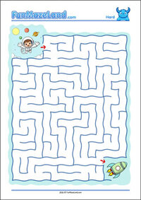 Free Printable Hard Wave Maze