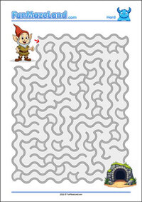 Free Printable Hard Wave Maze