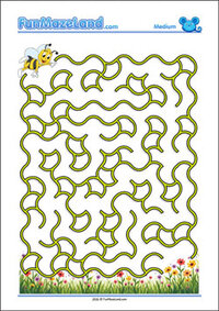 Free Printable Medium Wave Maze