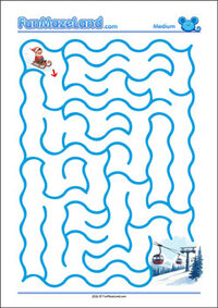 Free Printable Medium Wave Maze